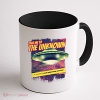 Take Me To The Unknown UFO Alien Coffee Mug thumb 1