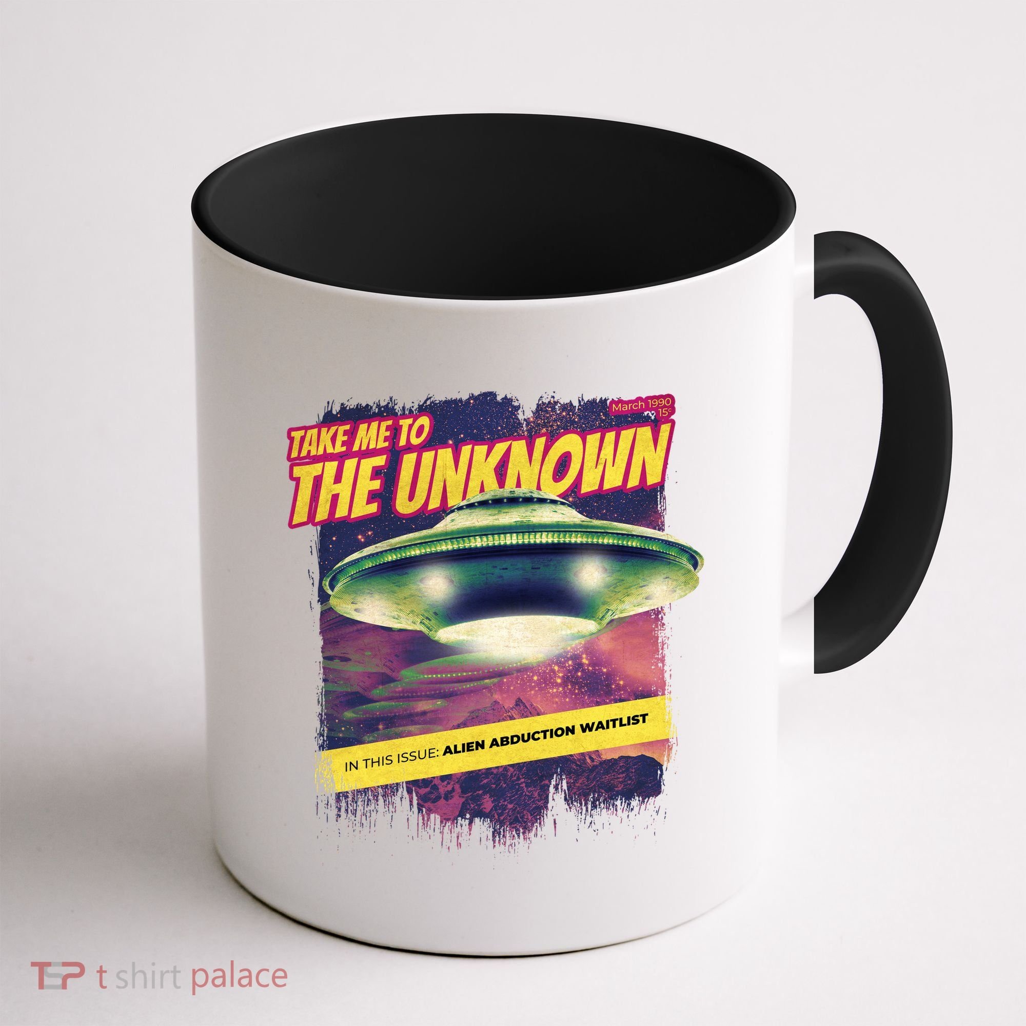 Take Me To The Unknown UFO Alien Coffee Mug