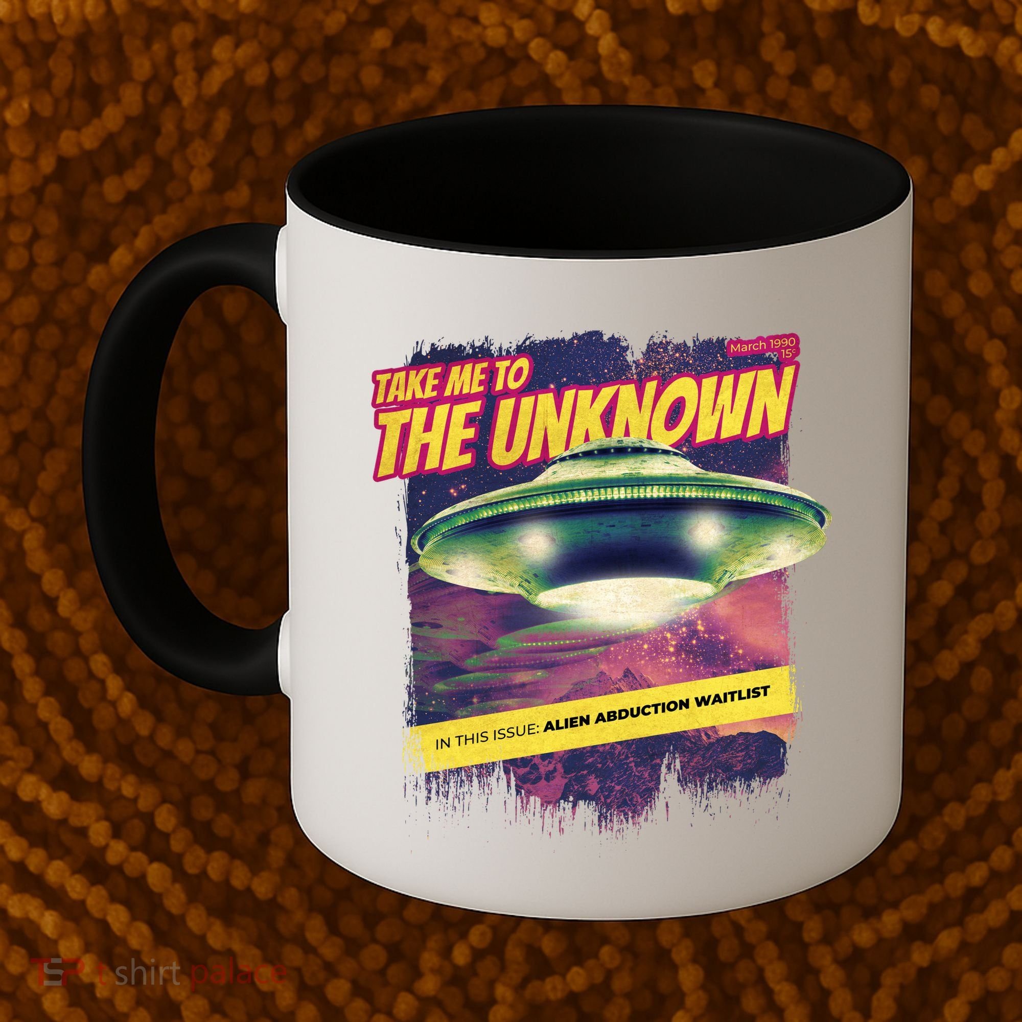 Take Me To The Unknown UFO Alien Coffee Mug