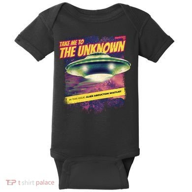 Take Me To The Unknown UFO Alien Baby Bodysuit