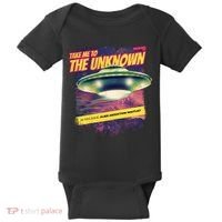 Take Me To The Unknown UFO Alien Baby Bodysuit thumb 0