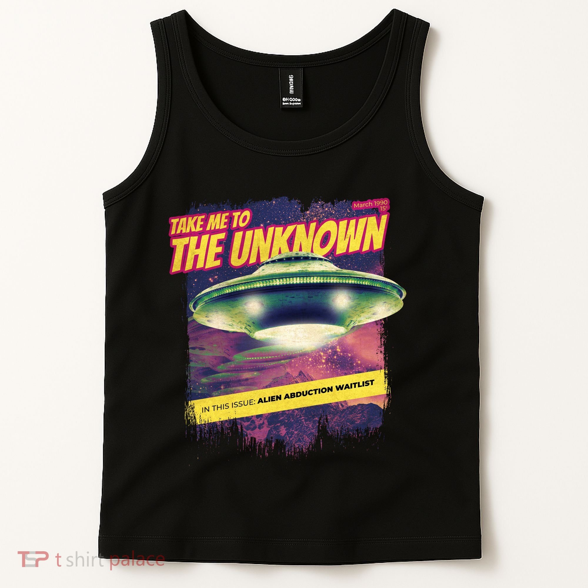 Take Me To The Unknown UFO Alien Tank Top