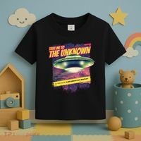 Take Me To The Unknown UFO Alien Toddler T-Shirt thumb 3