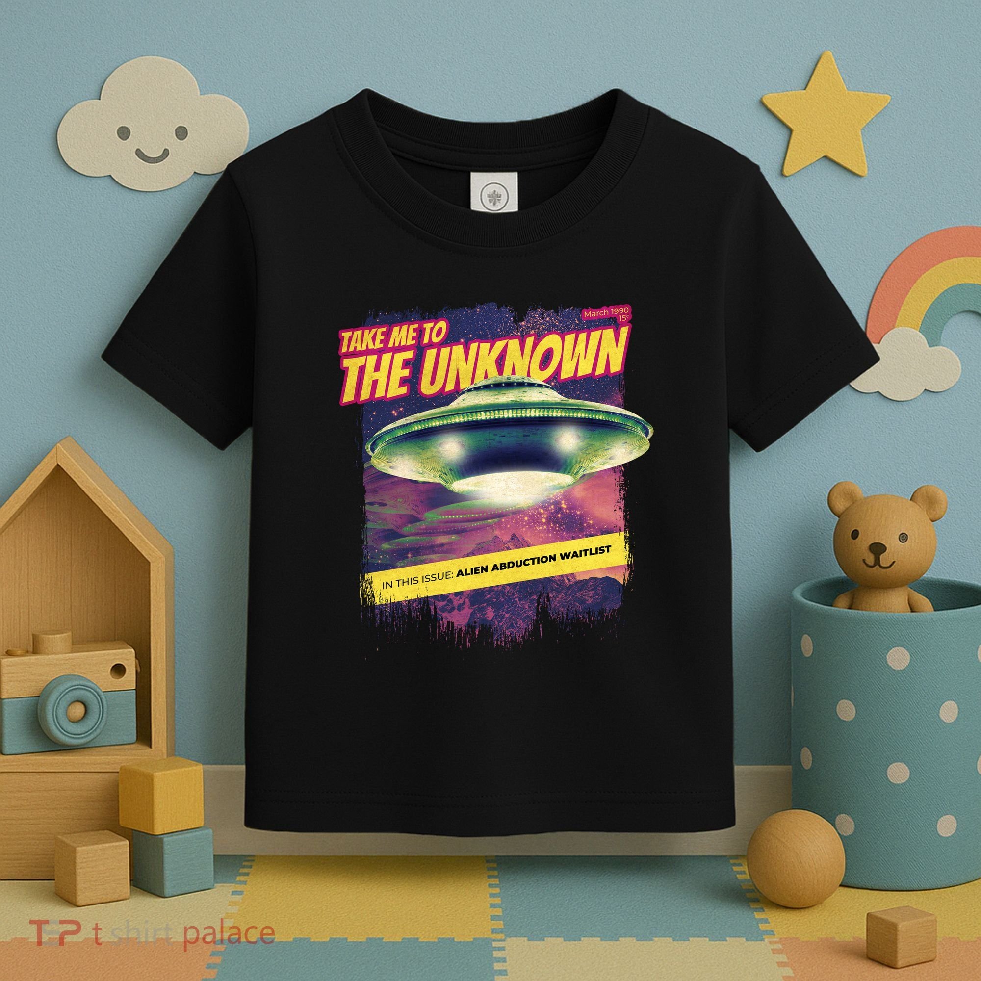 Take Me To The Unknown UFO Alien Toddler T-Shirt