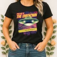 Take Me To The Unknown UFO Alien Women's T-Shirt thumb 2