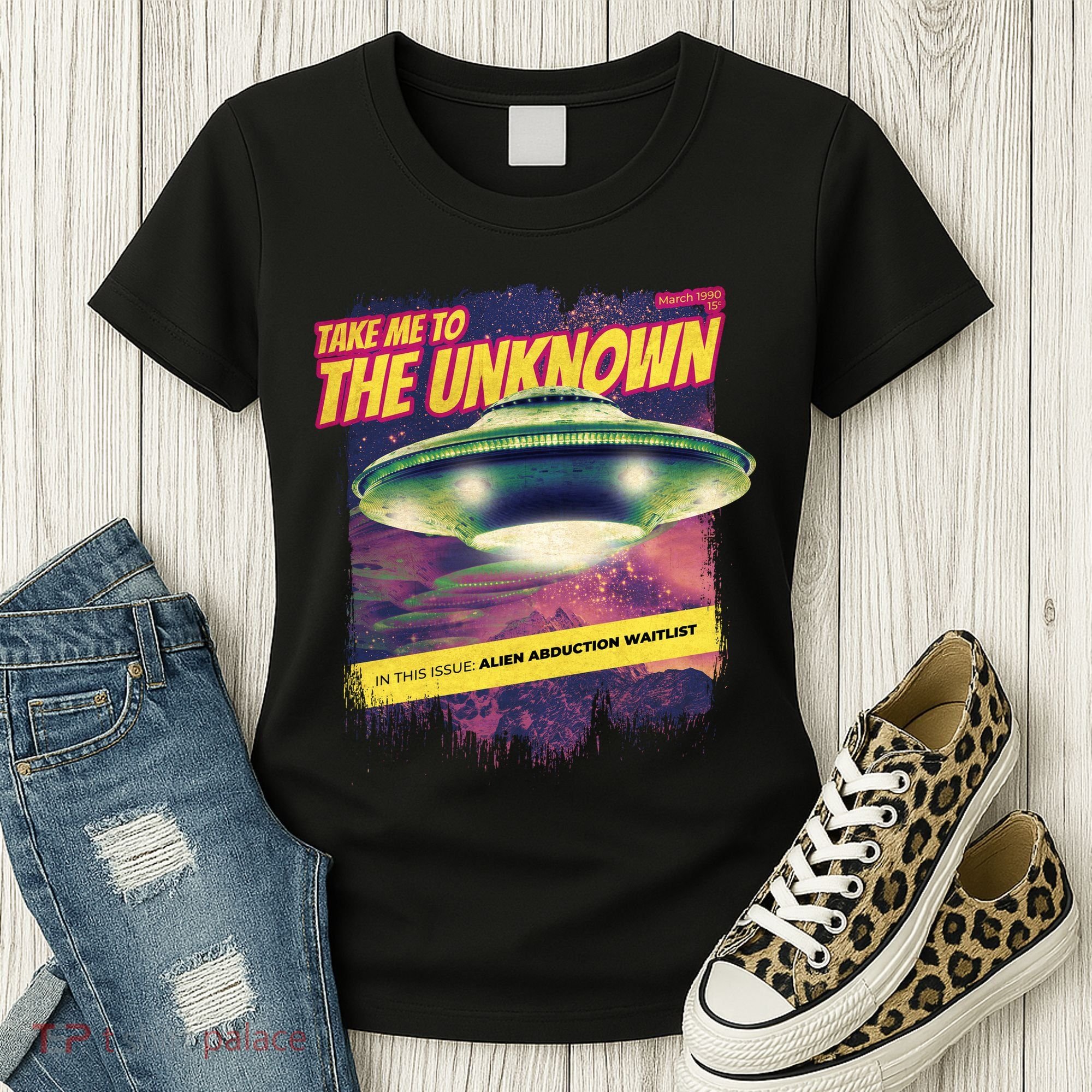 Take Me To The Unknown UFO Alien Women's T-Shirt