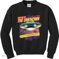 Take Me To The Unknown UFO Alien Kids Sweatshirt thumb 0