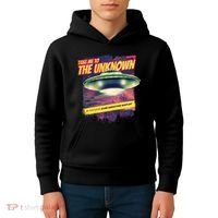 Take Me To The Unknown UFO Alien Kids Hoodie thumb 4