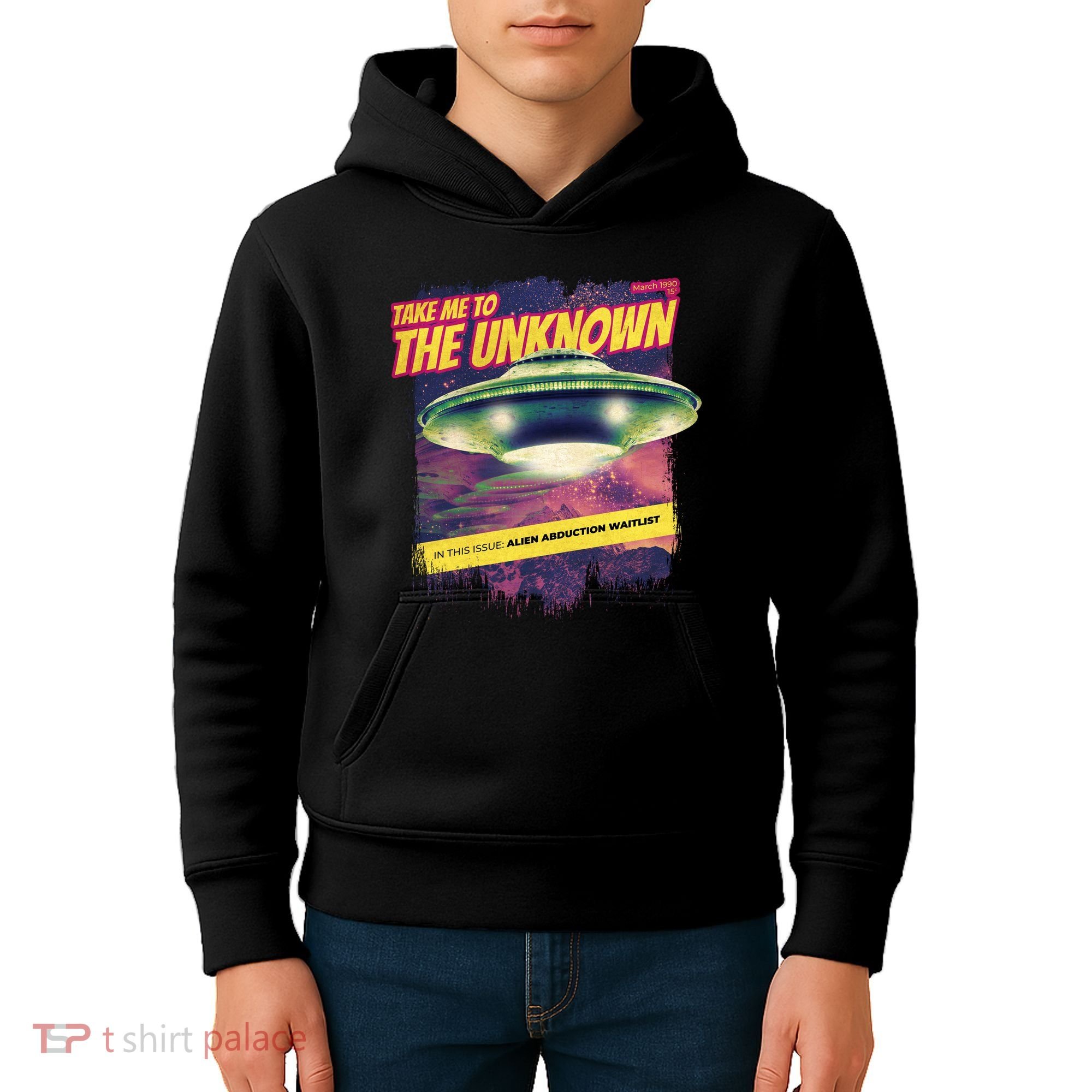 Take Me To The Unknown UFO Alien Kids Hoodie