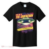 Take Me To The Unknown UFO Alien Kids T-Shirt thumb 0