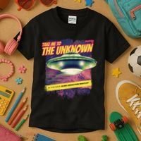 Take Me To The Unknown UFO Alien Kids T-Shirt thumb 3