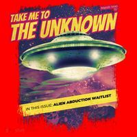 Take Me To The Unknown UFO Alien Santa Hat thumb 1