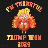 Trump Make Thanksgiving Great Again IM Thankful Trump Won Backpack thumb 2