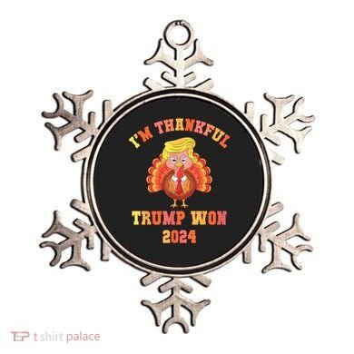 Trump Make Thanksgiving Great Again IM Thankful Trump Won Ornament