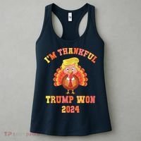 Trump Make Thanksgiving Great Again IM Thankful Trump Won Women's Tank Top thumb 3