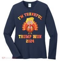 Trump Make Thanksgiving Great Again IM Thankful Trump Won Women's Long Sleeve Shirt thumb 0