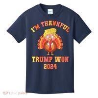 Trump Make Thanksgiving Great Again IM Thankful Trump Won Kids T-Shirt thumb 0