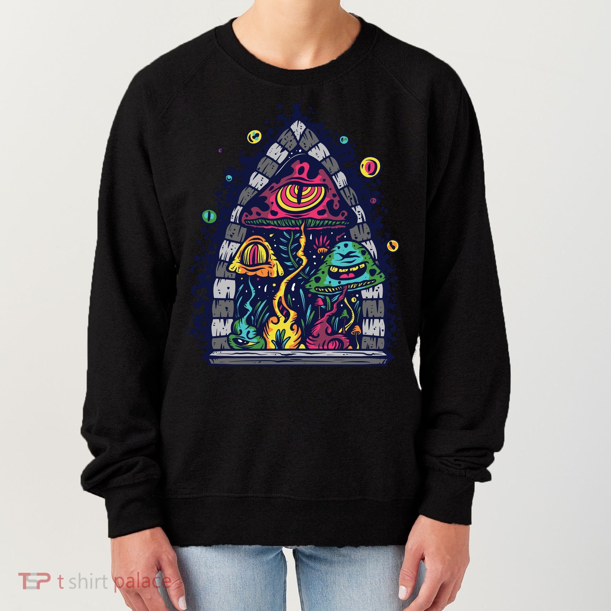 Trippy Mushrooms Women's Sweatshirt