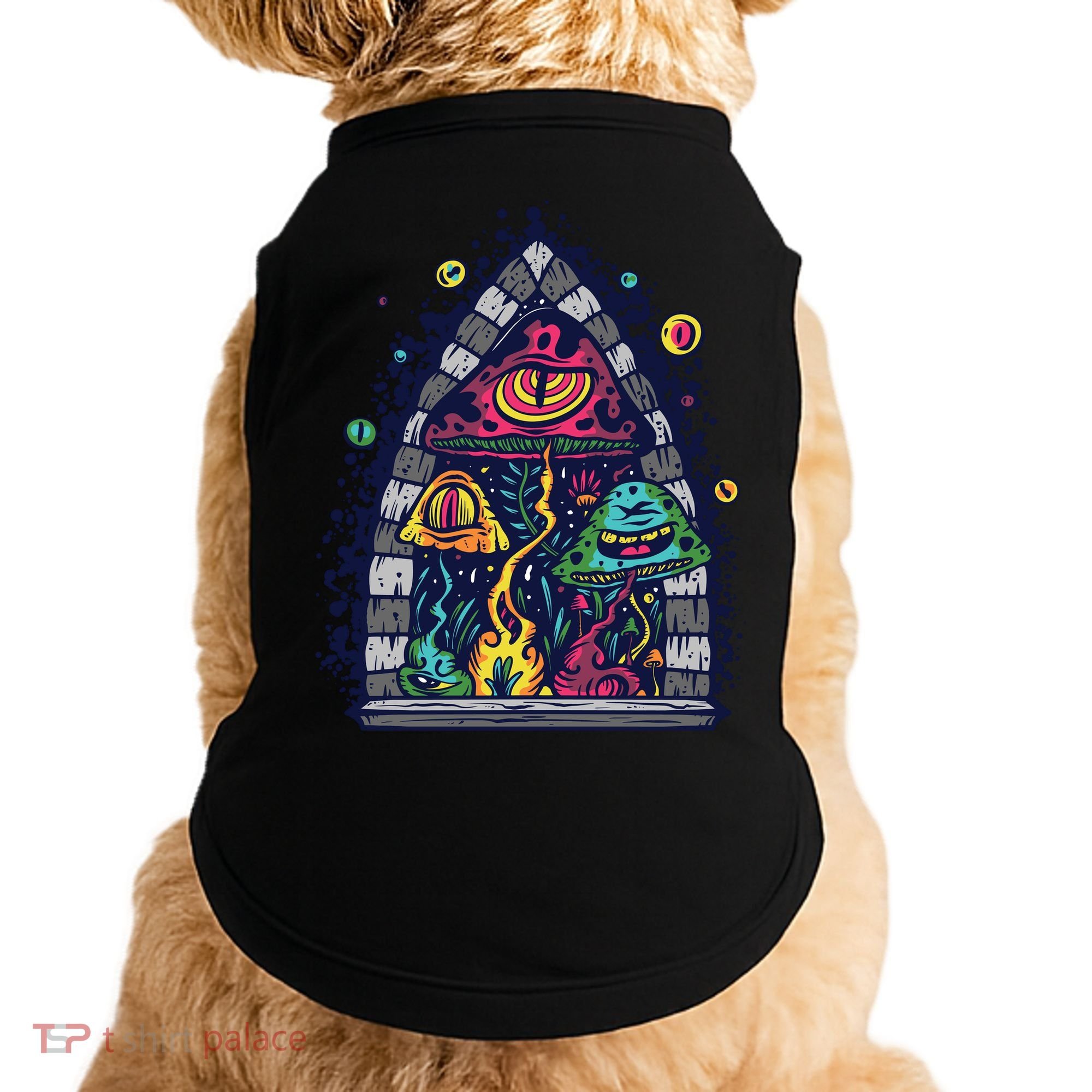 Trippy Mushrooms Doggie Tank
