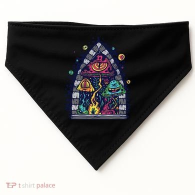 Trippy Mushrooms USA-Made Doggie Bandana