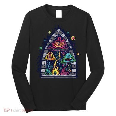 Trippy Mushrooms Long Sleeve Shirt