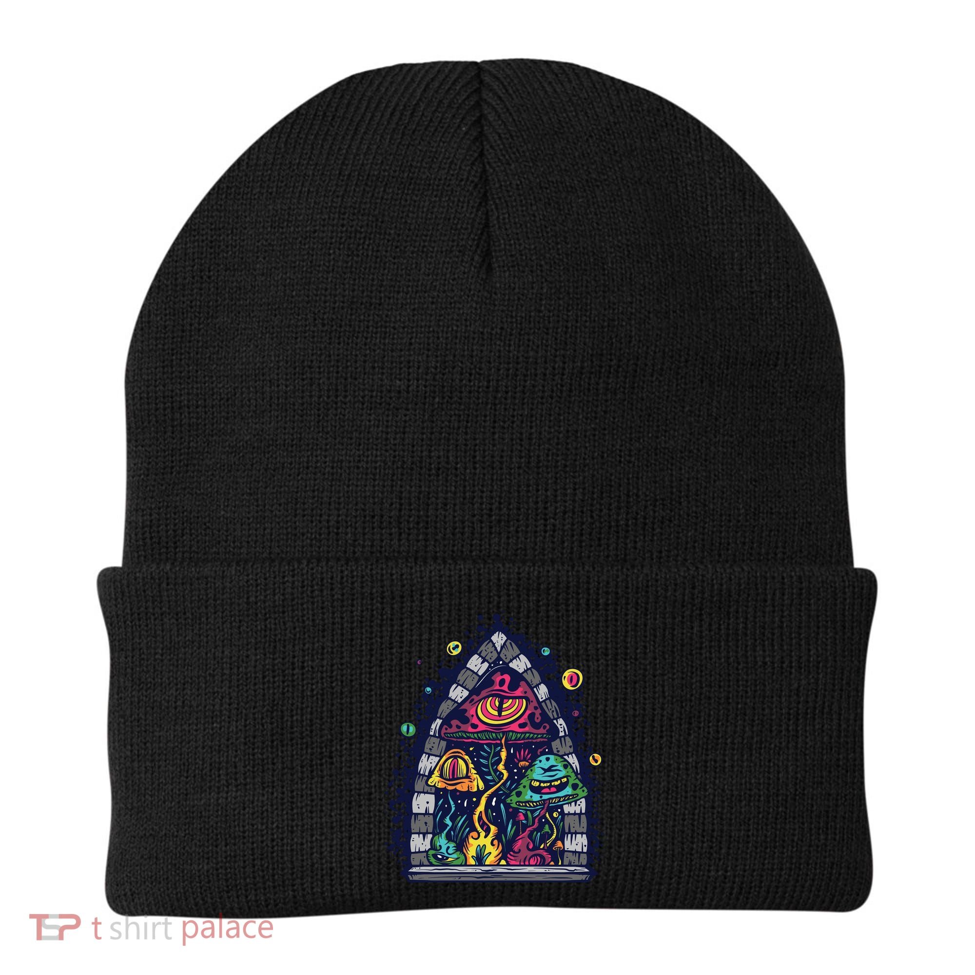 Trippy Mushrooms Beanie