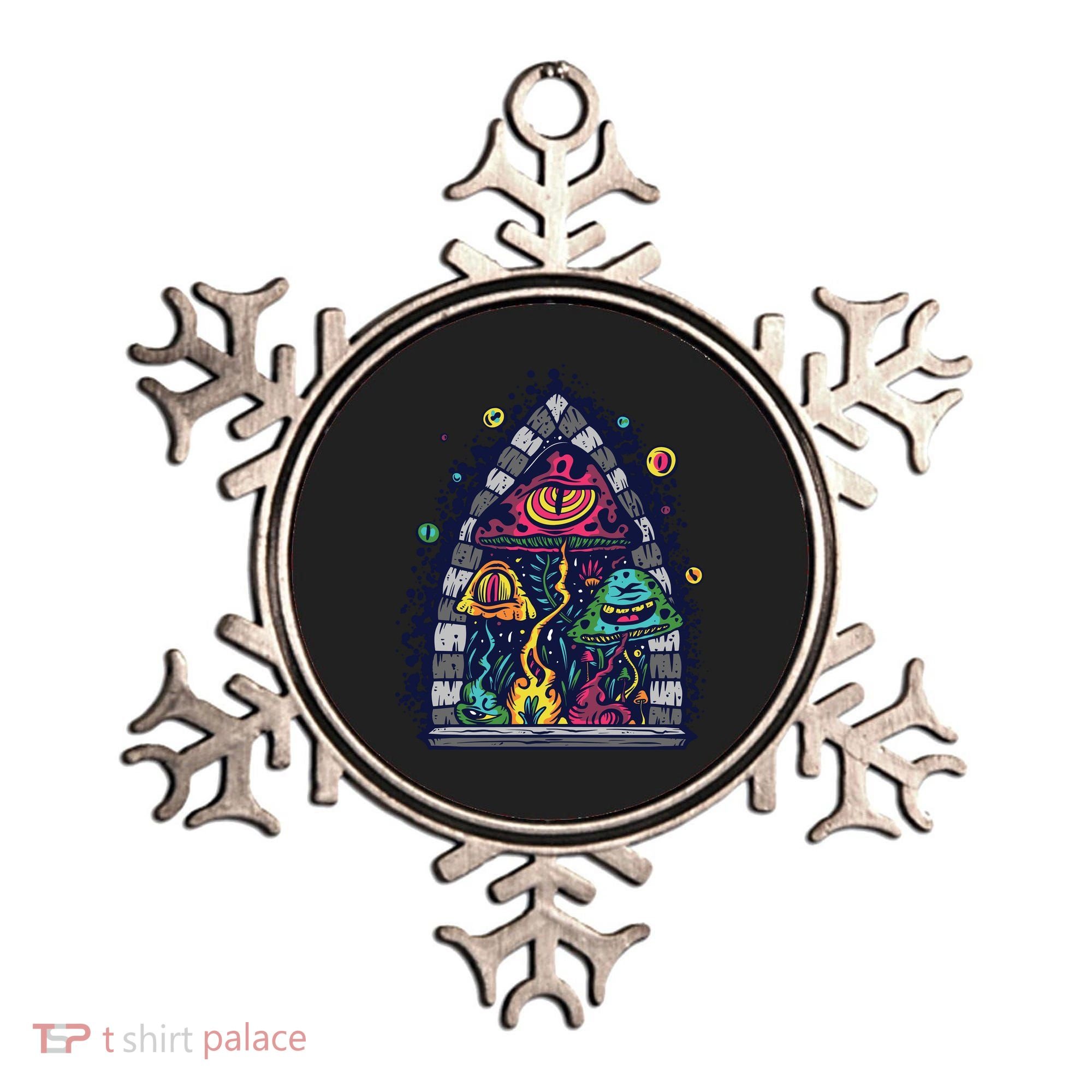 Trippy Mushrooms Ornament