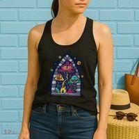 Trippy Mushrooms Women's Tank Top thumb 2