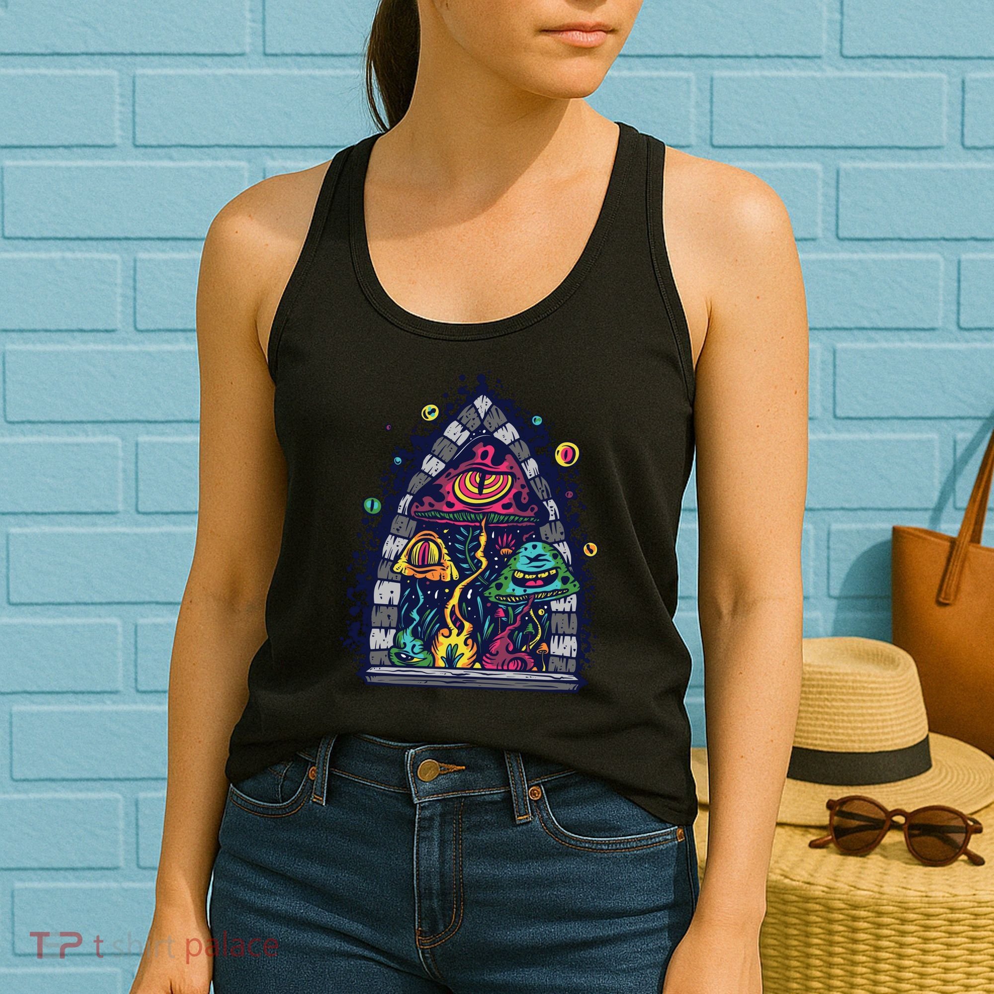 Trippy Mushrooms Women's Tank Top