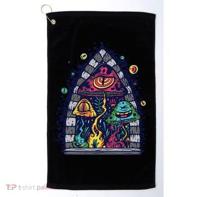 Trippy Mushrooms Golf Towel
