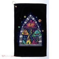 Trippy Mushrooms Golf Towel thumb 0
