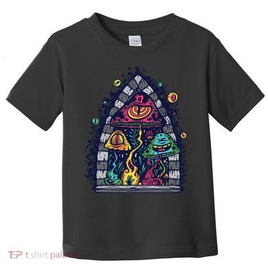 Trippy Mushrooms Toddler T-Shirt