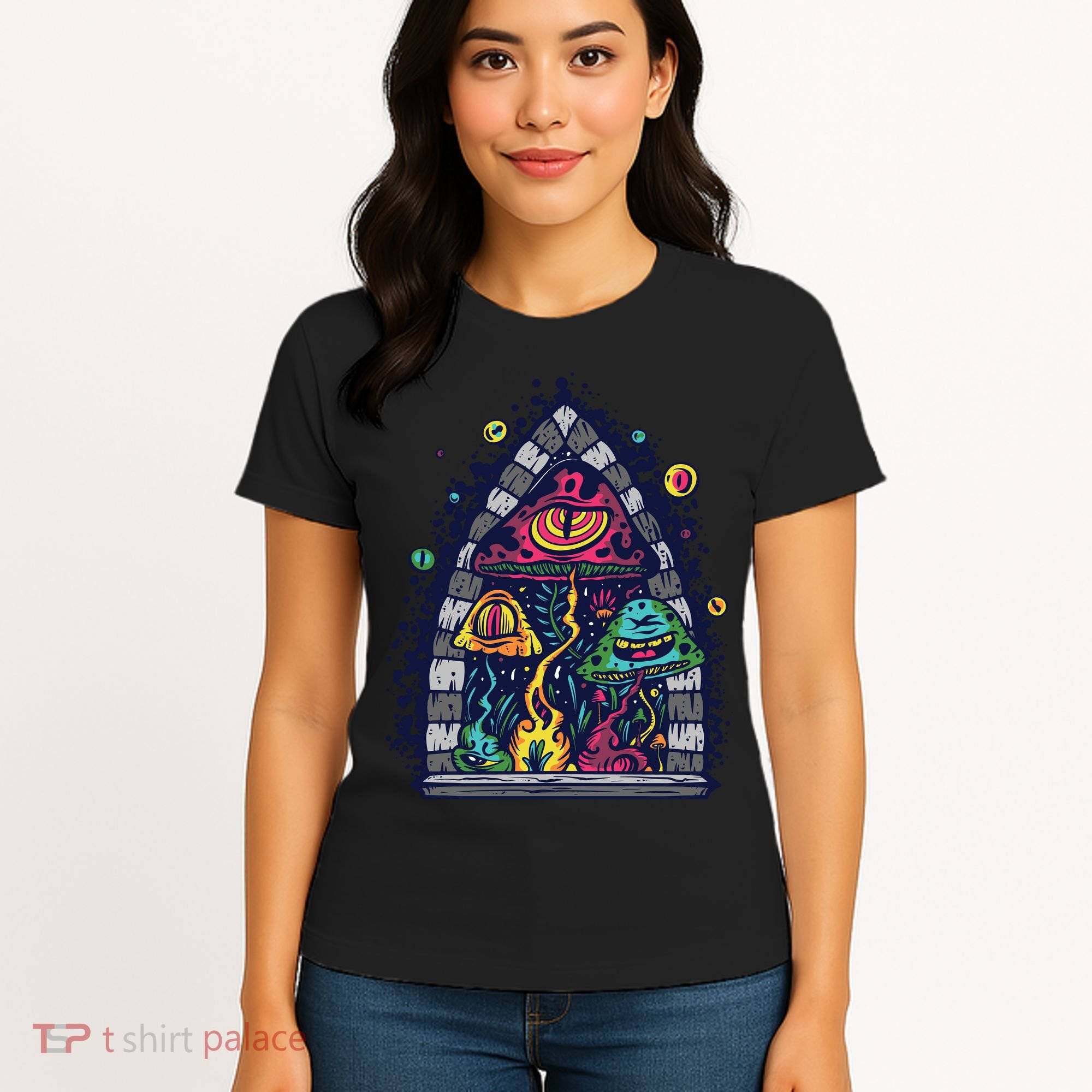 Trippy Mushrooms Women's T-Shirt