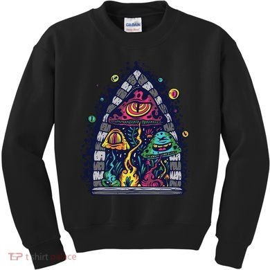 Trippy Mushrooms Kids Sweatshirt