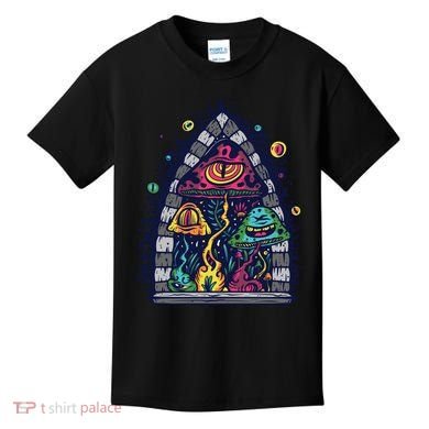 Trippy Mushrooms Kids T-Shirt
