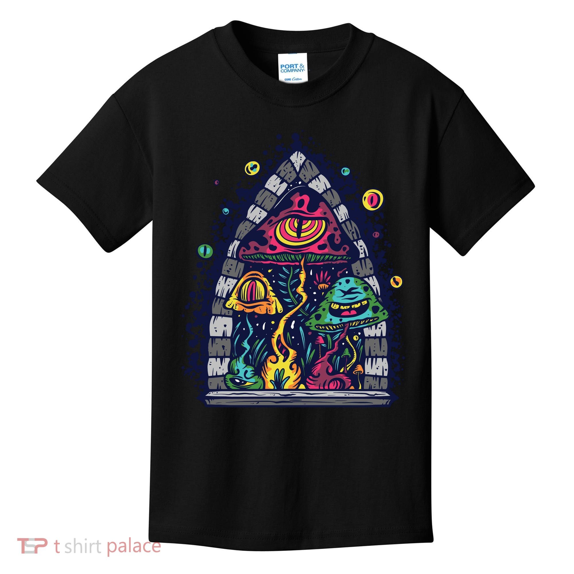 Trippy Mushrooms Kids T-Shirt