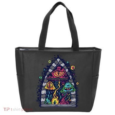 Trippy Mushrooms Tote Bag