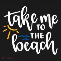 Take Me To The Beach Cute Vacation Coaster thumb 2