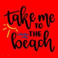 Take Me To The Beach Cute Vacation Santa Hat thumb 1