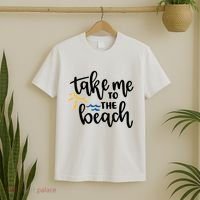 Take Me To The Beach Cute Vacation T-Shirt thumb 2