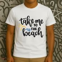 Take Me To The Beach Cute Vacation T-Shirt thumb 3