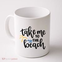 Take Me To The Beach Cute Vacation Coffee Mug thumb 0