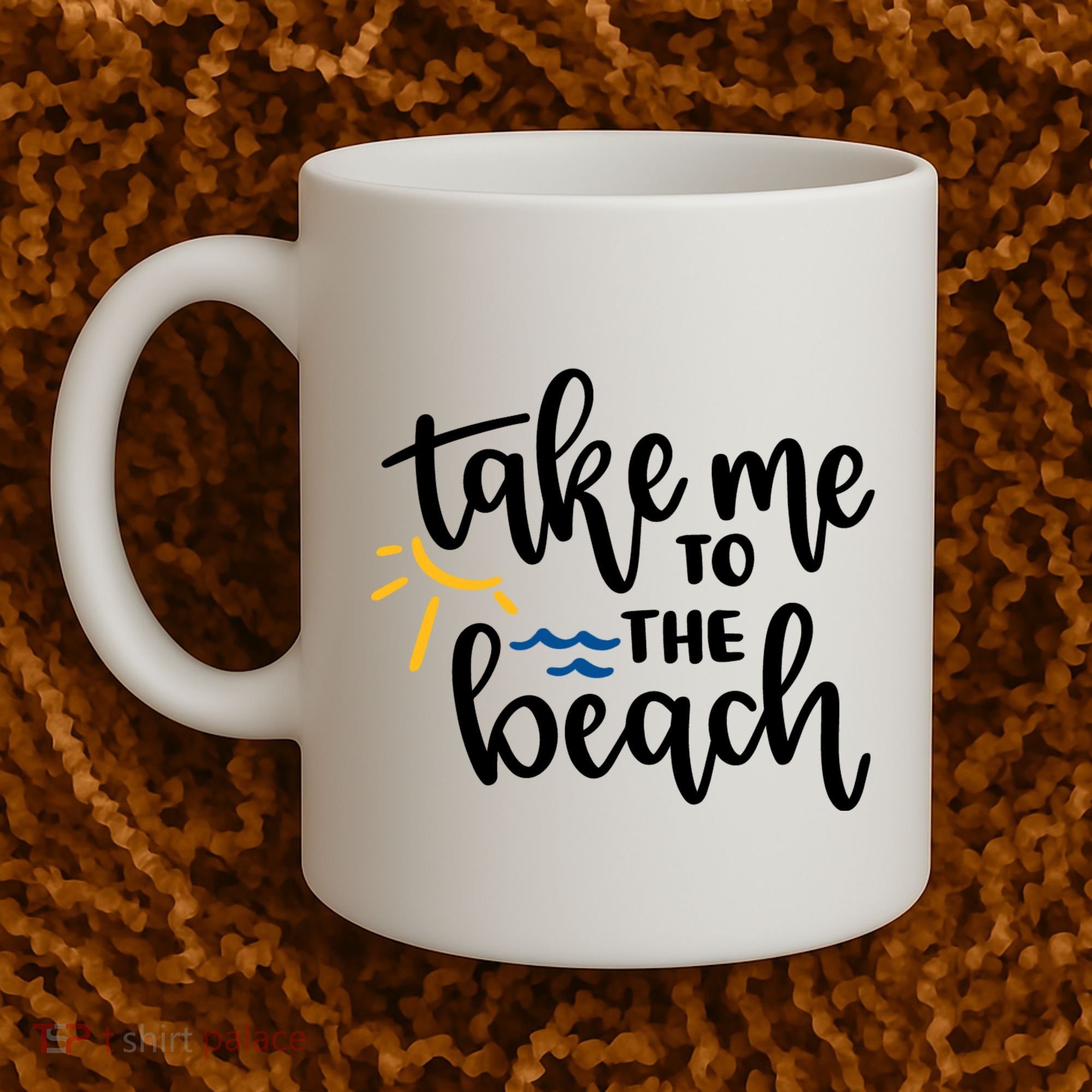 Take Me To The Beach Cute Vacation Coffee Mug