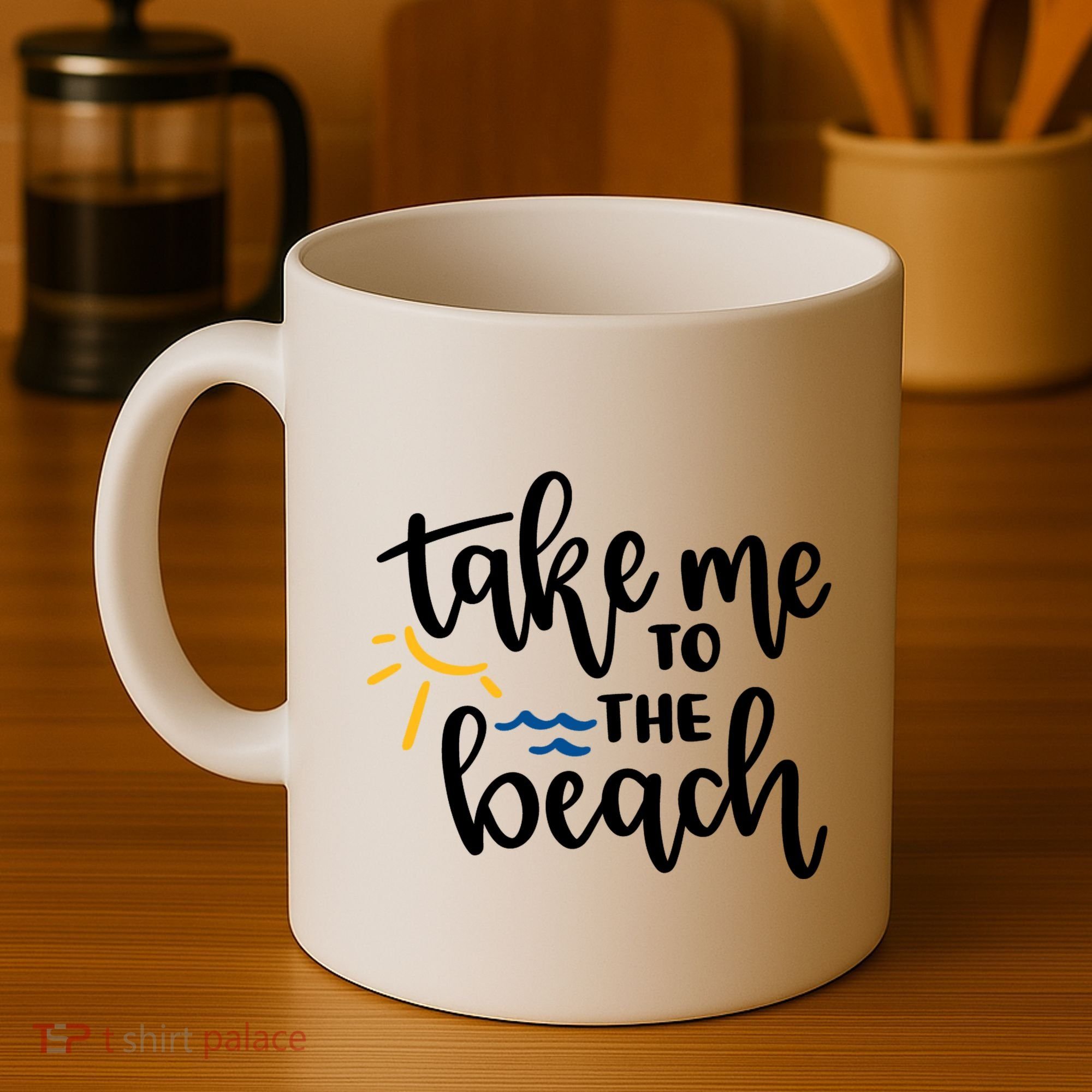 Take Me To The Beach Cute Vacation Coffee Mug