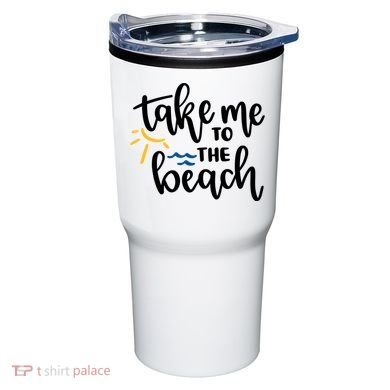 Take Me To The Beach Cute Vacation Tumbler