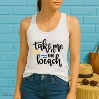 Take Me To The Beach Cute Vacation Women's Tank Top thumb 2