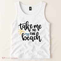 Take Me To The Beach Cute Vacation Tank Top thumb 2