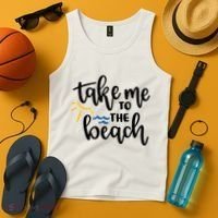 Take Me To The Beach Cute Vacation Tank Top thumb 4
