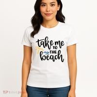 Take Me To The Beach Cute Vacation Women's T-Shirt thumb 4