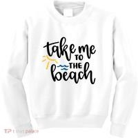 Take Me To The Beach Cute Vacation Kids Sweatshirt thumb 0